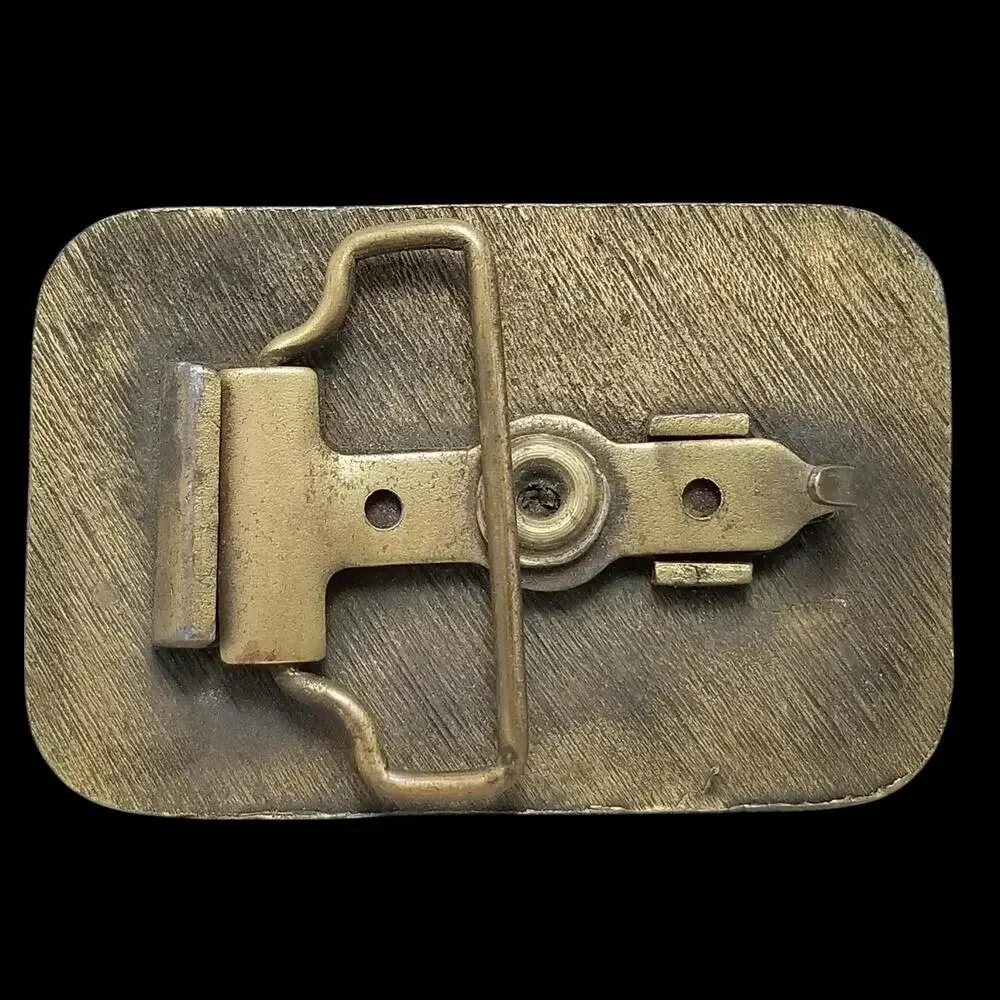 Vintage Mechanics Choice Avnet Brass Belt Buckle - Rustic Industrial Collectible